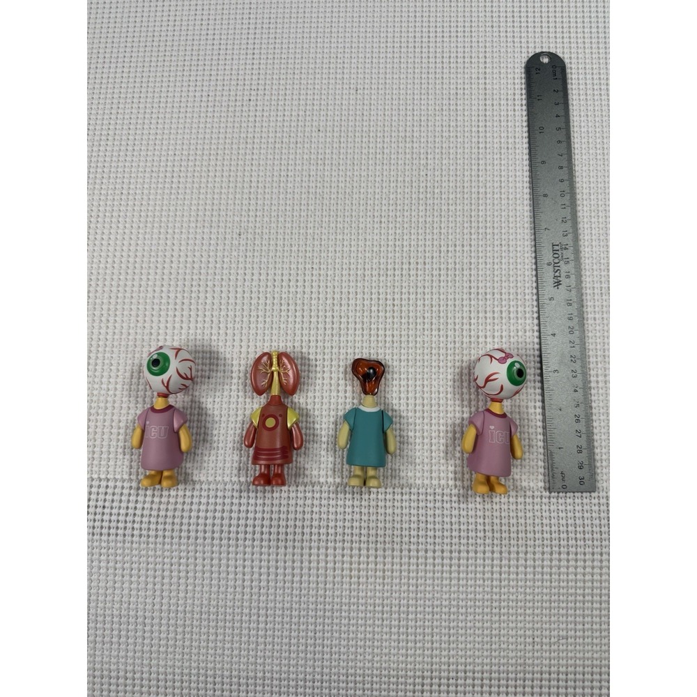 David Foox Organ Donors Vinyl Figure Lot of 4 Eyeball Lung Liver Art Toys
